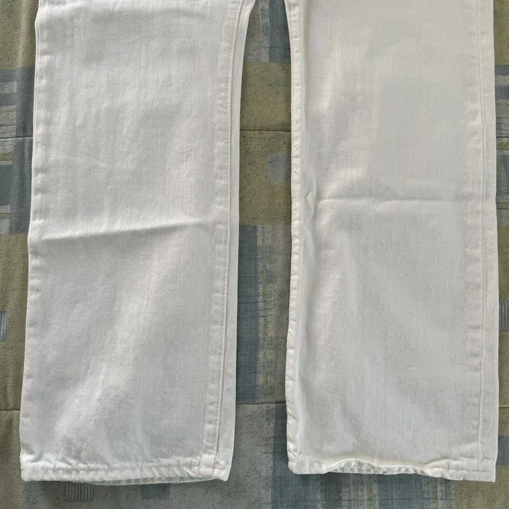 Polo Ralph Lauren Varick Slim Straight Casual Denim White Jeans Mens Size 40x32 - Picture 7 of 16